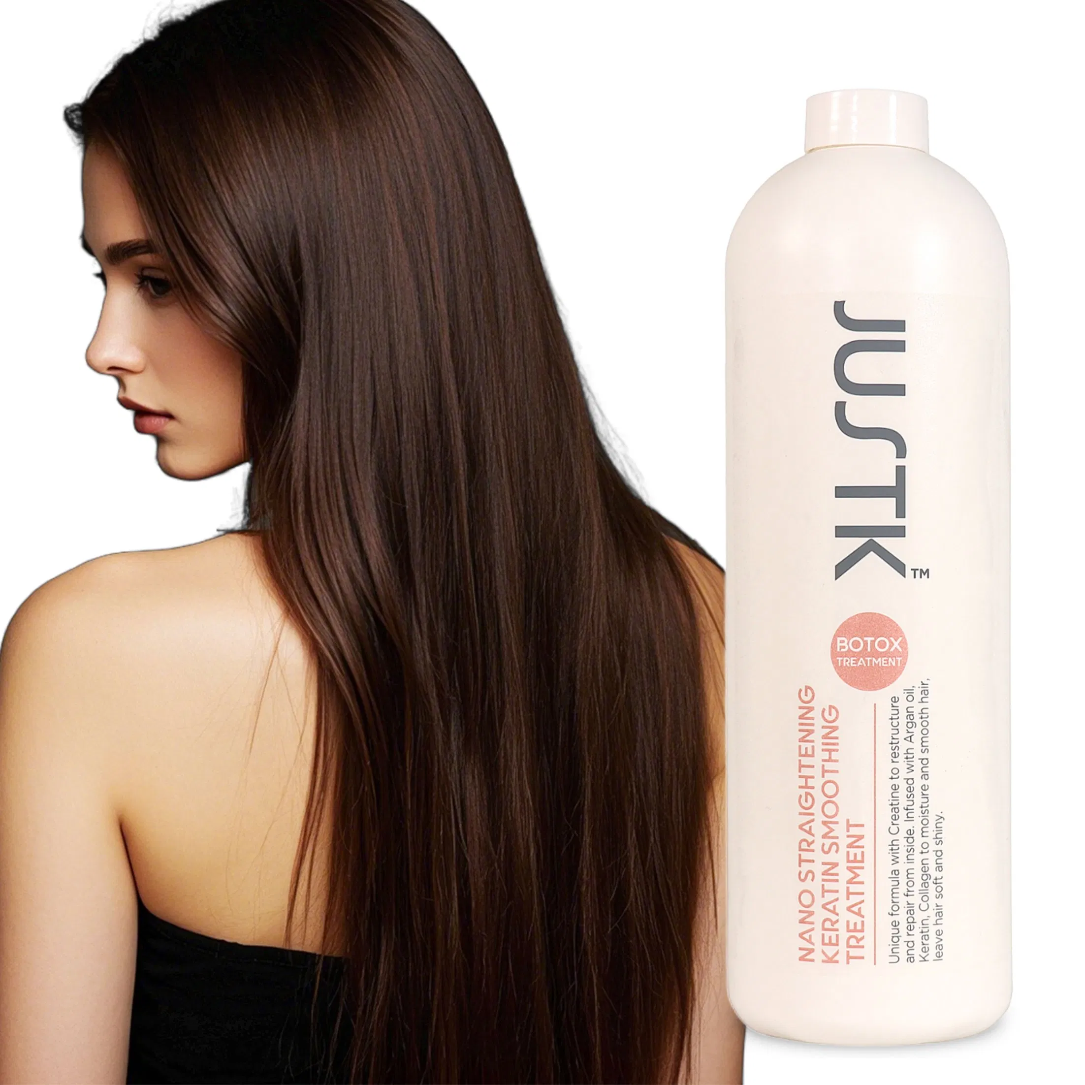 Justk Keratin Collagen Hair Treatment Private Lebel Nano Straightening Hair Smoothing Cream
