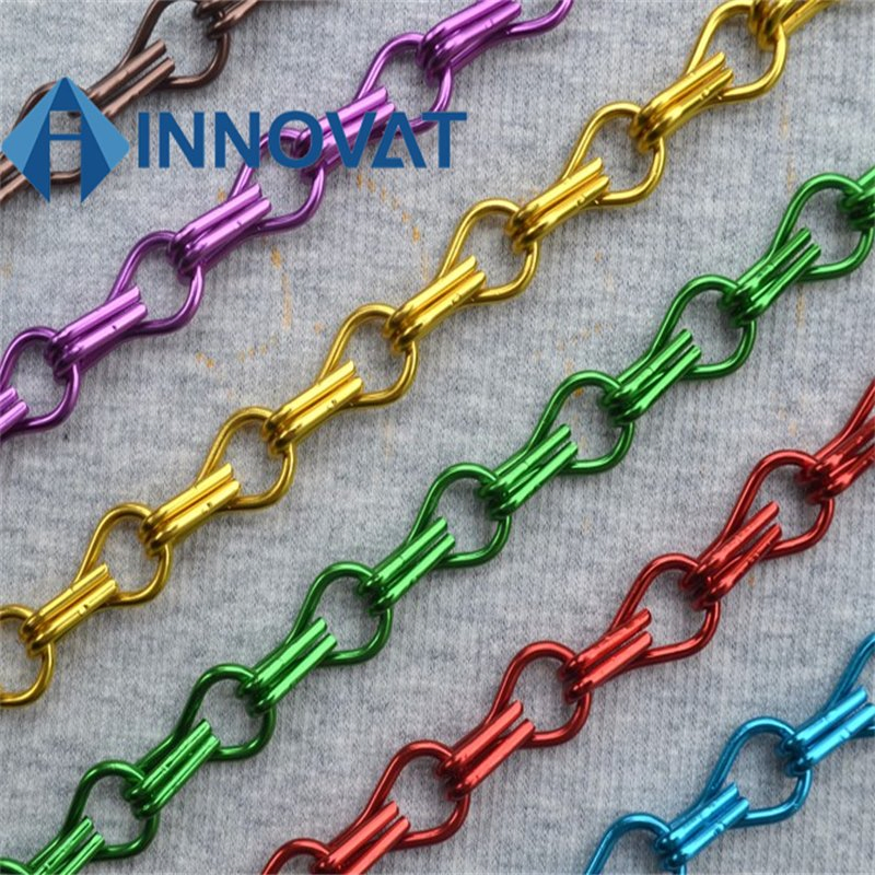 High Quality Modern Design Aluminum Door Chain Link Fly Screens Curtain Link Hook Chain Door Fly Screen Curtain/Metal Mesh/Metal Chain/Decorative Curtain