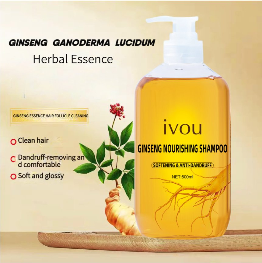 Long Lasting Safe Silky Ginseng Shampoo for Sensitive Scalp and Hair Health
