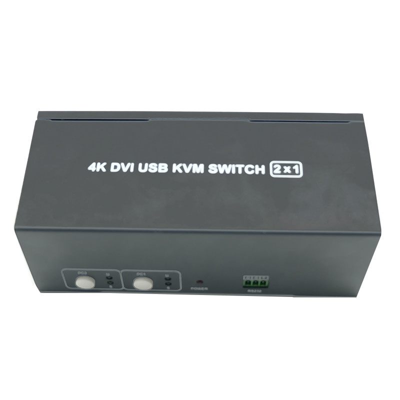 2 in 2 out DVI Matrix Switcher with Optical Coaxial Audio Extractor & IR Remote DVI Kvm Switch