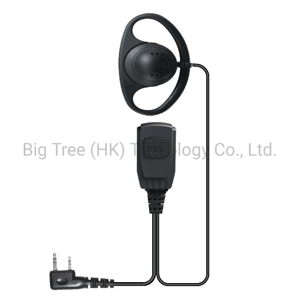 Гарнитура D-образная для раций с кабелем PU Kевлар