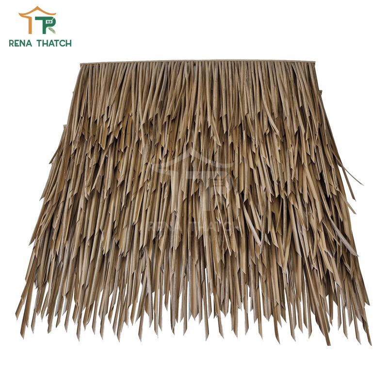 Fire Retardant Synthetic Thatch Tile Gazebo Beach Umbrella Thatch Fireproof Factory