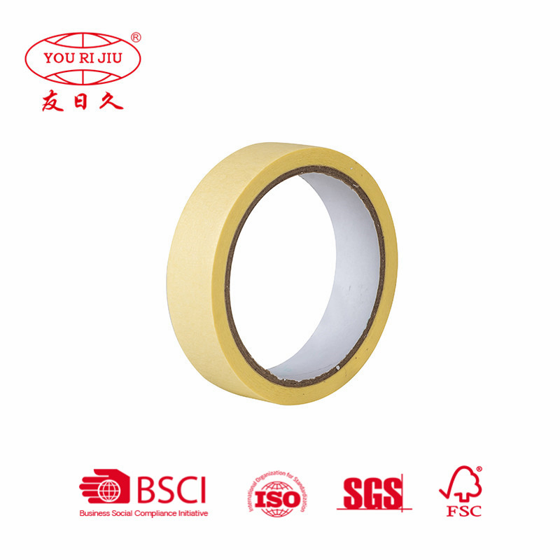 Yourijiu Crepe Paper Automotive Car Wall Decoration Color Easy to Tear Waterproof Rubber Masking Tape Jumbo Roll