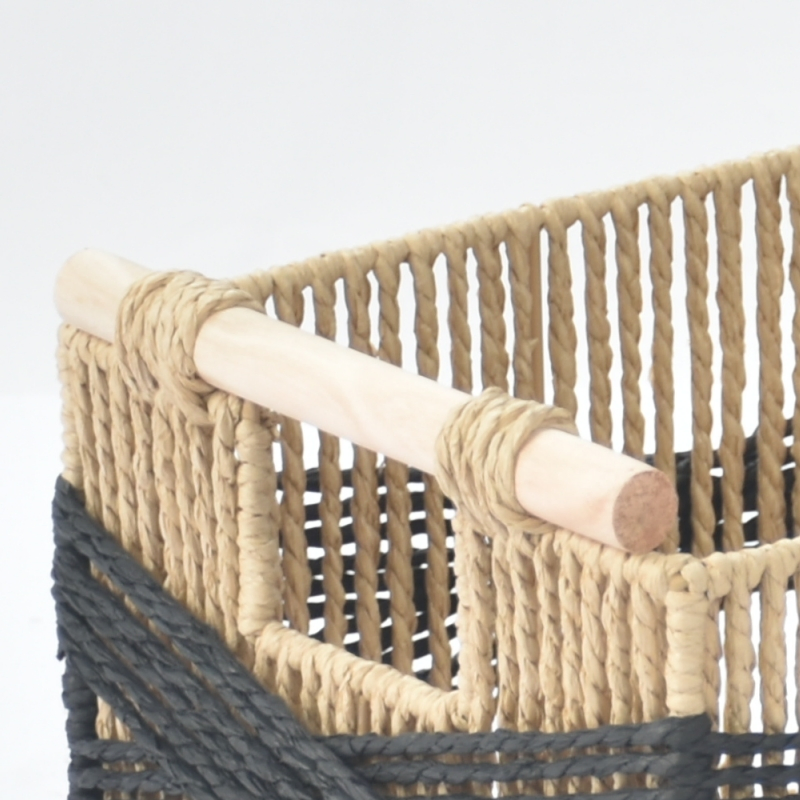 New Design Storage Basket Hand Weaving Paper Bins Woven Made Box
