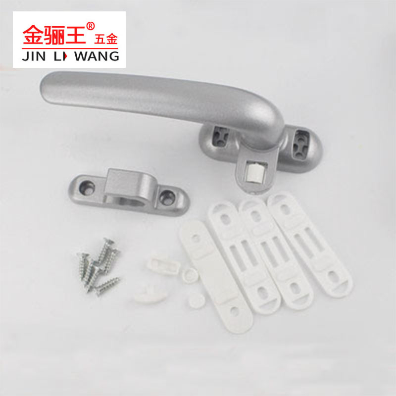 Aluminum Casement Door and Window Opener Handle Balcony Doors and Windows Hardware Accessories Glass Window Handle with Keeper