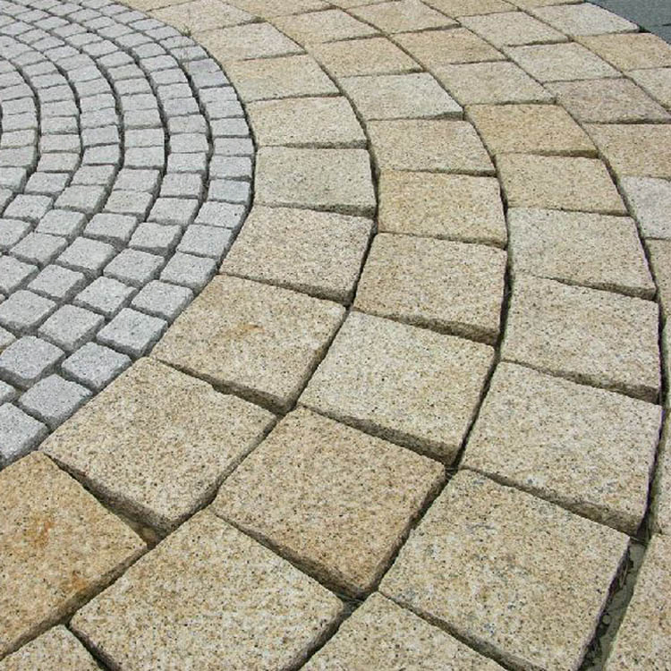 Natural Split or Pineapple Finish Yellow Rusty Granite G682 Paving Stone for Driveway and Walkway Pavers