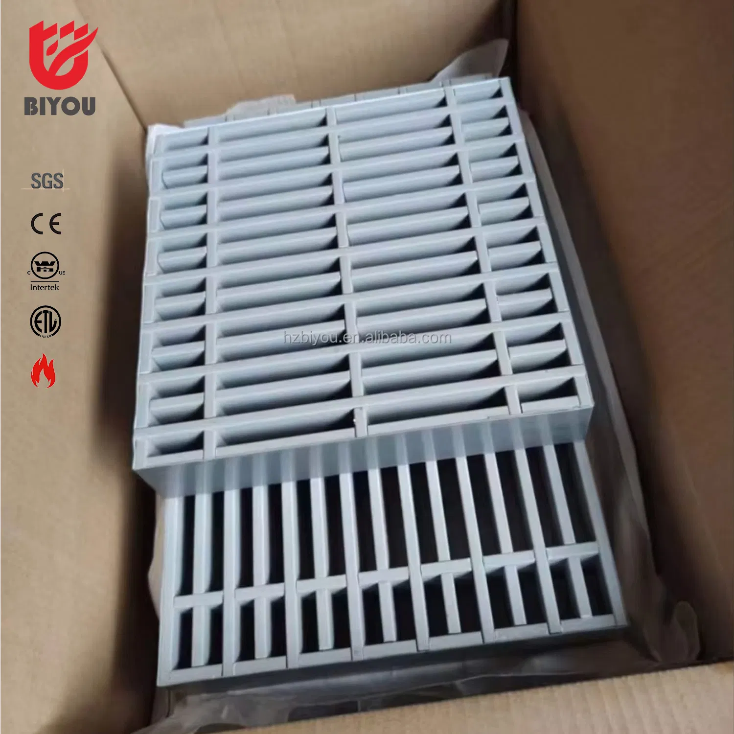 Fireproof Intumescent Air Transfer Grille