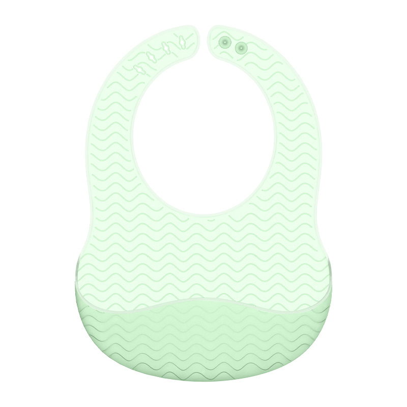 Hot Selling Food Grade Silicone Ultra-Thin Baby Unisex Rice Dental Bib