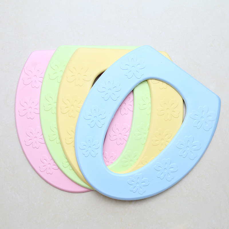 Warmer Waterproof Toilet Seat Cover Pad Soft Mat Adhesive Cloth Cushion Sticker Wbb15783