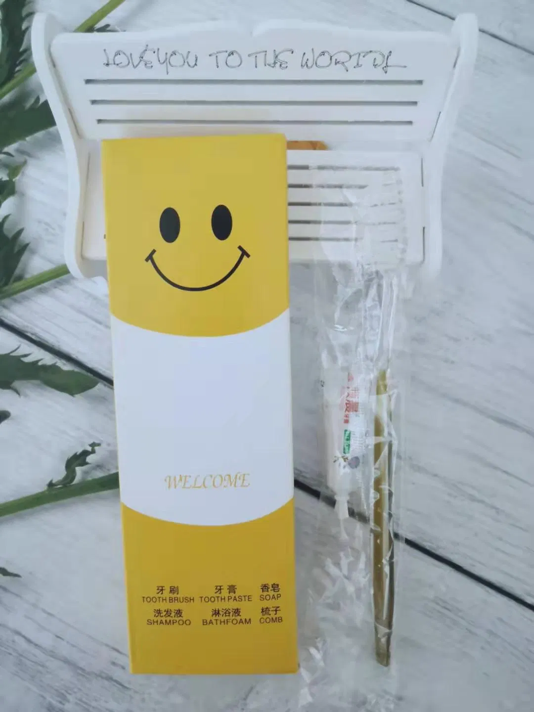 Hotel Amenities in White Paper Box Wrapper