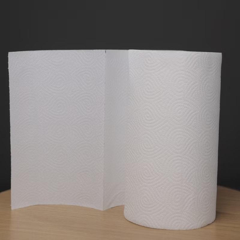 Premium White Virign Pulp Embossed Kitchen Paper Towel