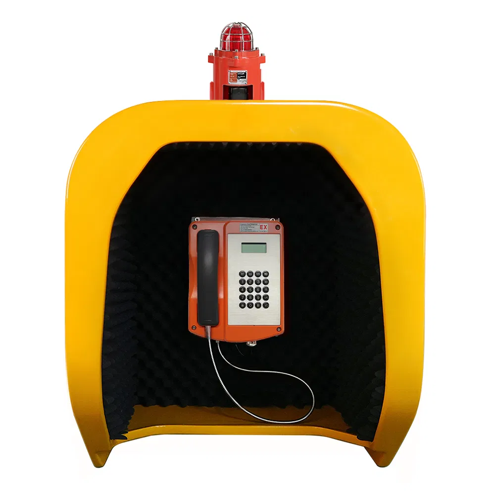 Sound-Absorbing Phone Hood, Telephone Booth / for Noisy Environments