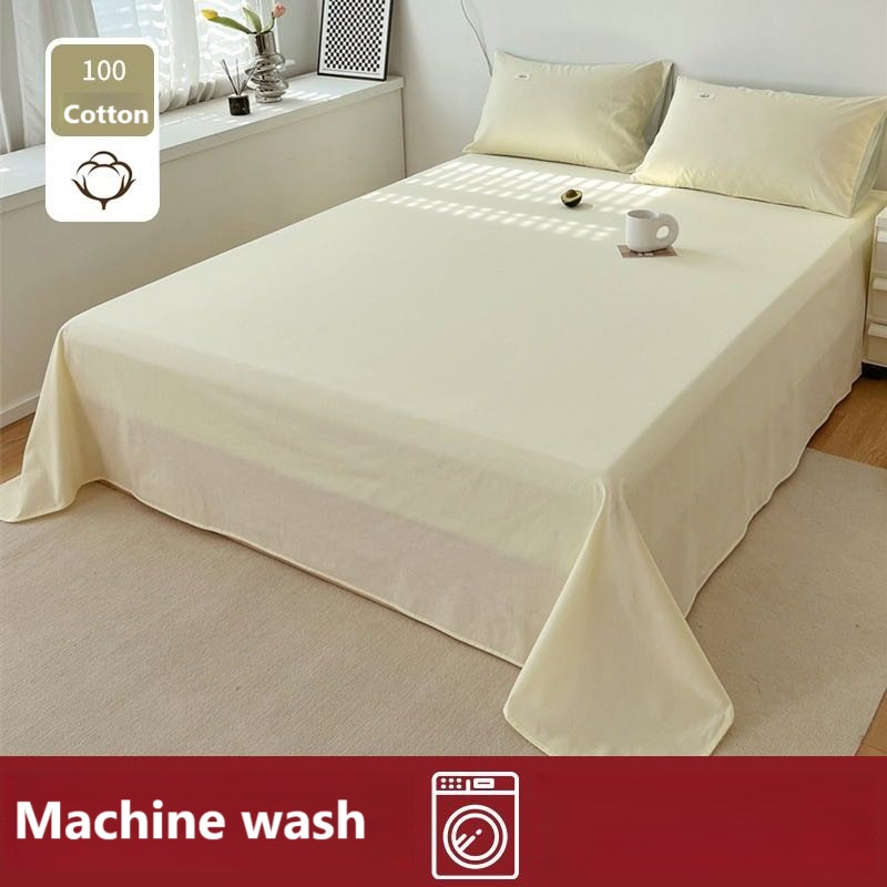 40s Luxury Plain 100% Cotton Bed Sheet Mattress Cover Mattress Protector