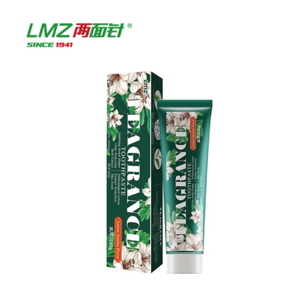 High-Quality Lemon Jasmine Flavor Teagrance Anti Cavity Toothpaste for Morning Brushing