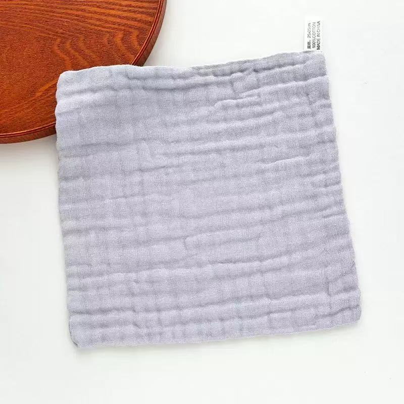 Whole Sale Solid 100% Muslin Cotton Baby Bibs Soft Square Shape Baby Drop Bibs