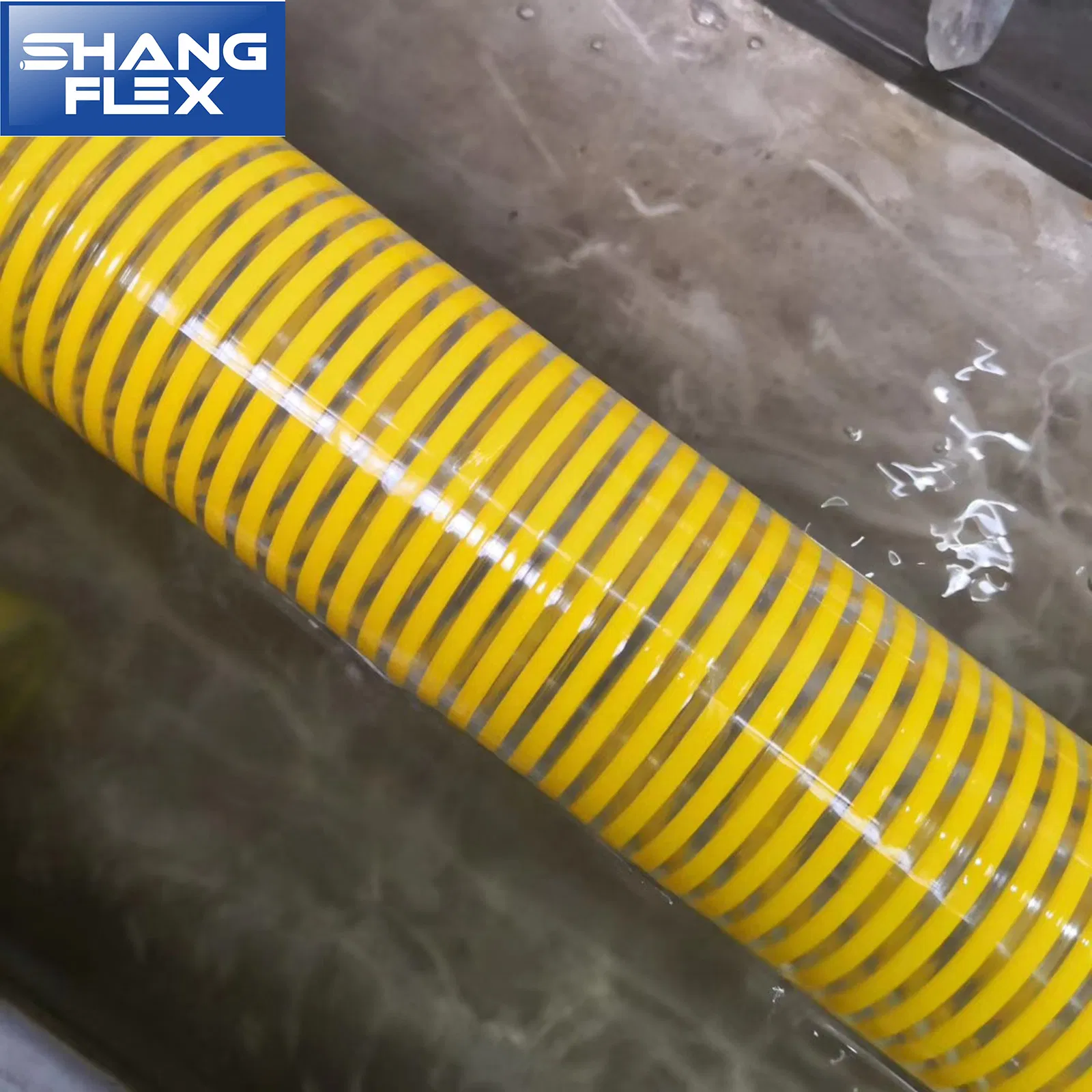 American Strong Heavy Duty Flexible Soft Yellow PVC Suction Delivery Water Hose Pipe