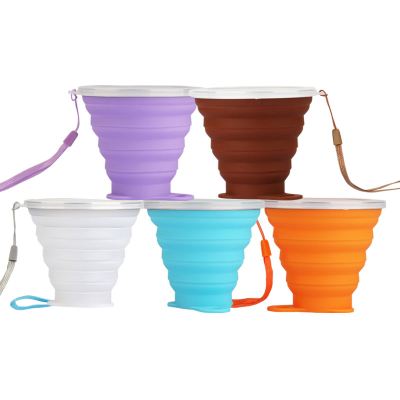 Складная силиконовая кружка Candy Color, 150 мл
