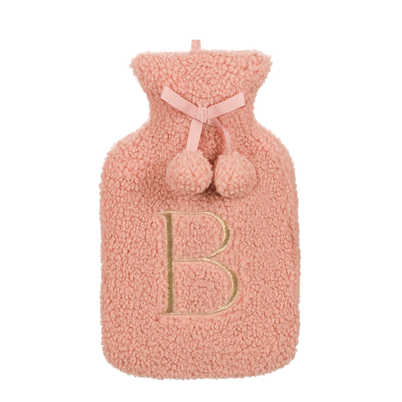 Luxury Own Design Giant Classic Rubber Hot Water Bottle Plush Hot Water Bag Cover