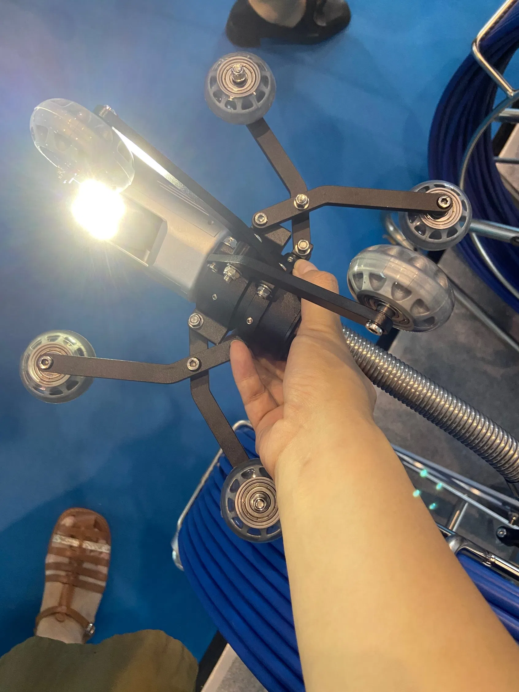 Видеокамера для инспекции труб с 360° обзором и передатчиком