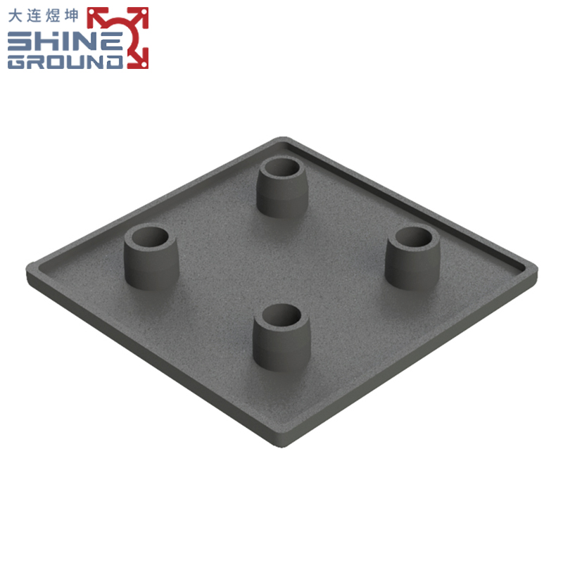 Profile Aluminum Tube End T-Slot Covers End Cap for Steel Tube 38mm