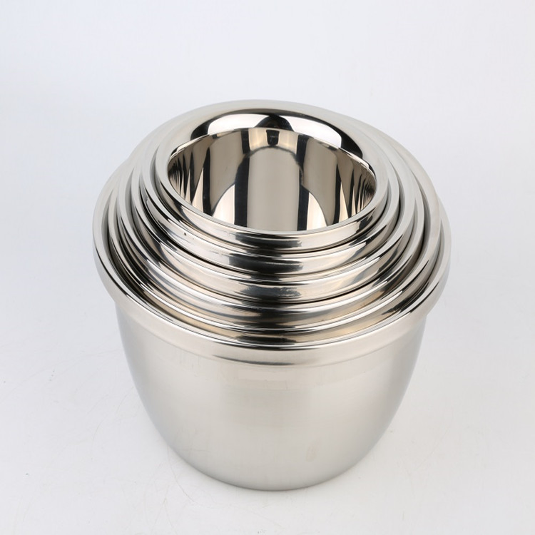 Nesting Storage Kitchen Baking Prep Bowl Stainless Steel Mixing Bowls Salad Bowl