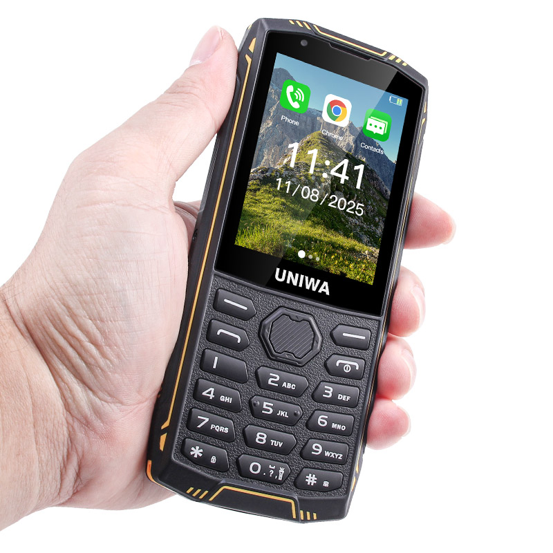 Защищённый 4G телефон Uniwa с клавиатурой и Android 11