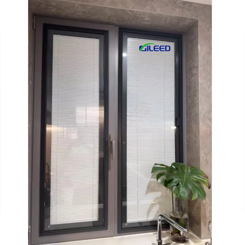 Aluminum Alloy Single-Pane Magnetic Control Shutter Blinds for Bathroom