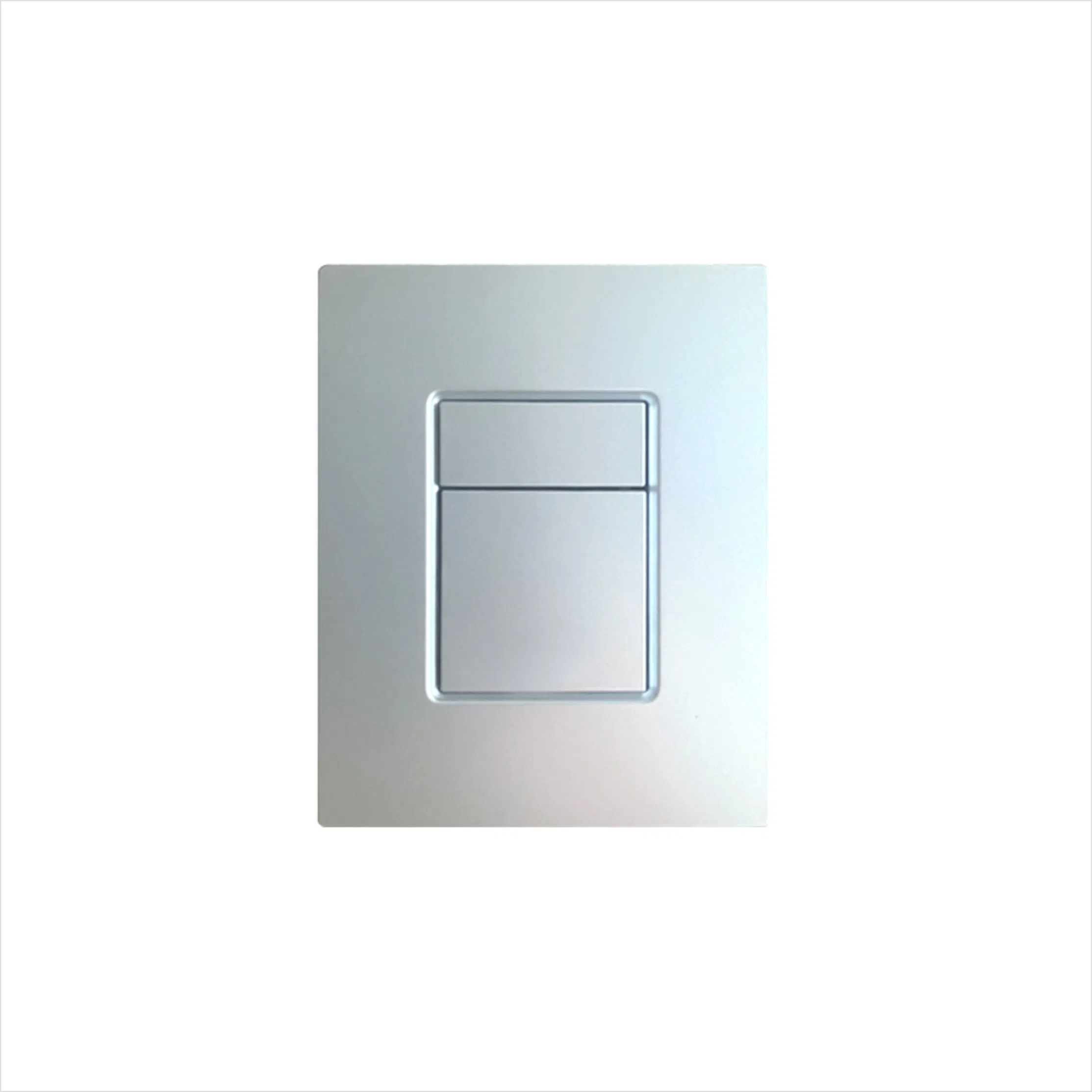 Square Double Press ABS Pneumatic Concealed Water Tank Switch Panel