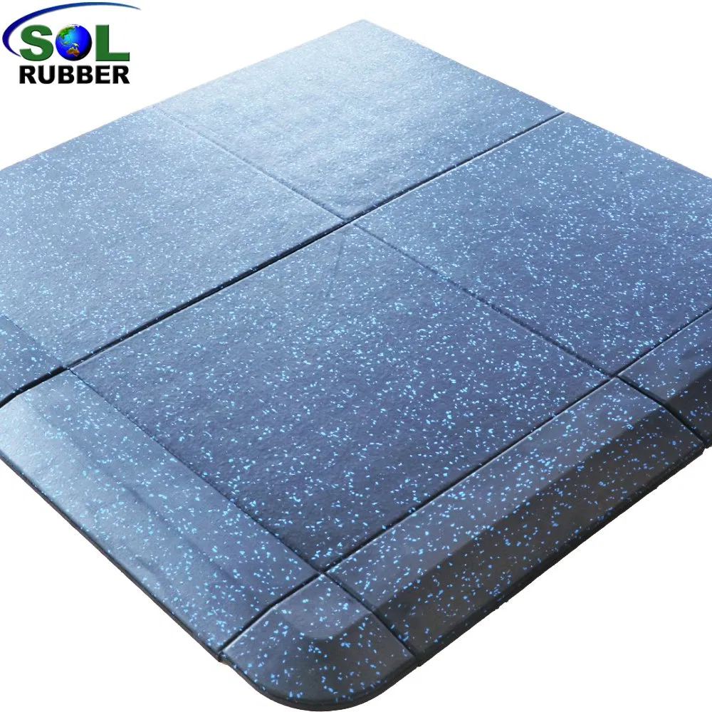 Fitness Indoor SBR Granule EPDM Commercial and Home Gym Rubber Floor Tile