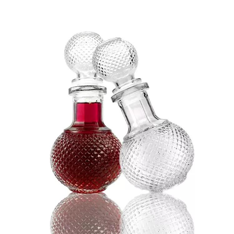 250ml 500ml Premium High Quality Whisky Glass Bottles Ball Shaped