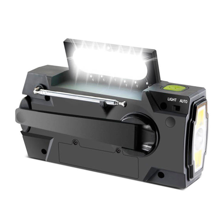 Солнечное радио-фонарь с ручной зарядкой и Power Bank