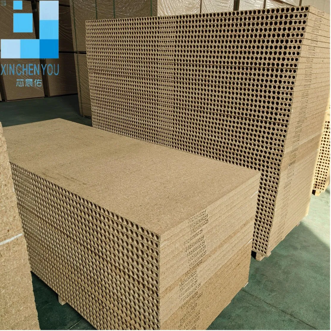 2090*1180*40mm Tubular Chipbpard Hollow Particle Board for Door Core Chipboard