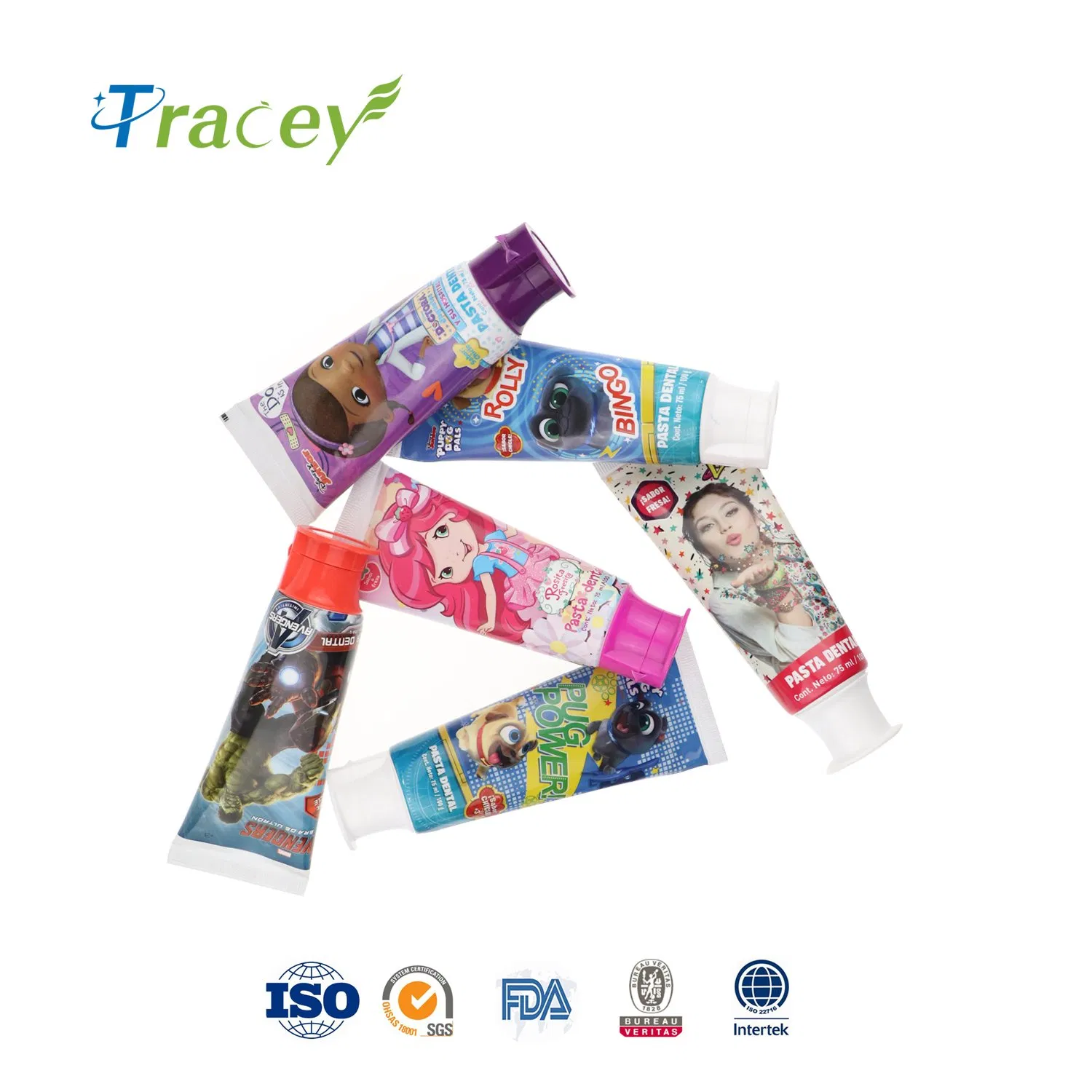 Korean Style Cartoon Bubble Gum Gel Pasta Dental Kids Toothpaste for Children Brushing