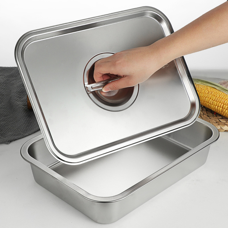 Bosom Factory Wholesale Stainless Steel Pan Tray for Meal Dinner Plate