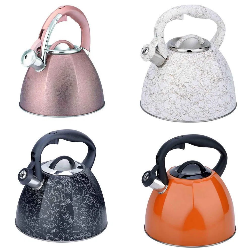 Household 3.5 Litre Octagon Stainless Steel Metal Whistling Kettle, Induction Cooker and Gas Stove Use Metal Water Kettle