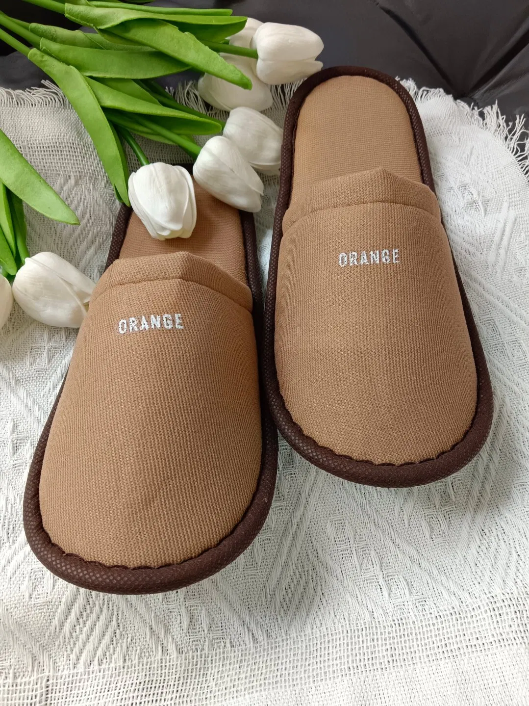 Twill Fabric Personalized Eco Biodegradable Towel Terry Custom Hotel Cheap Slipper SPA Airline Single Disposable Slippersreference Fob Price Wholesale Custom
