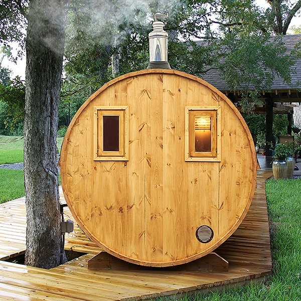 Traditional Outdoor Dry Steam Sauna SPA Tubs