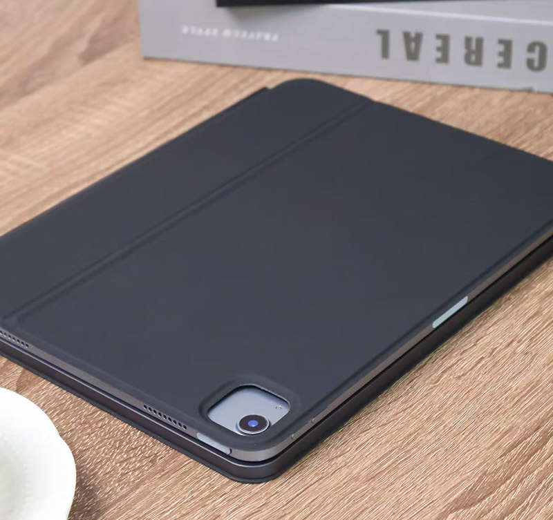 iPad Tablet Keyboard Case, with P&P Instant Charging & Pairing Non-Detachable Pivot Magnetic Case, Trackpad & Backlit Wireless Keyboard for 11~13 Inch iPad