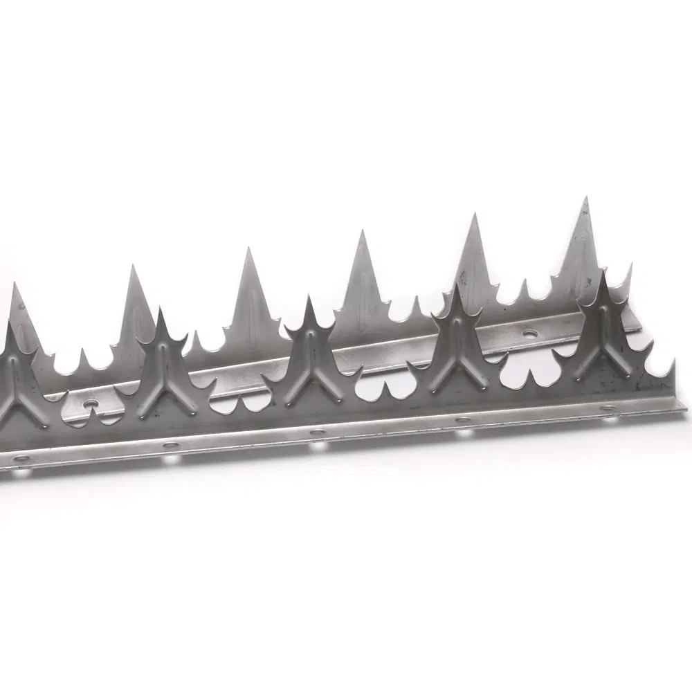 Anti-Climb Security Sharp Razor Galvanized Metal Wall Spikes