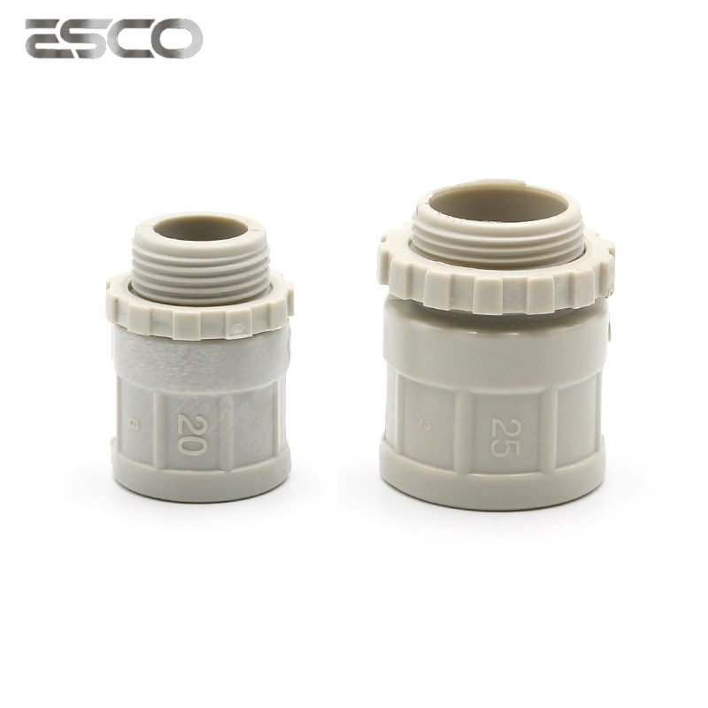 PVC Adaptor Connector / Plastic Plain to Screw for Australian