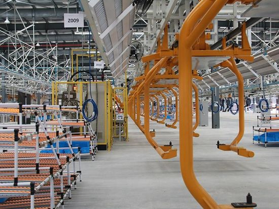 New Galvanised Gravity Roller Track for Lean Manufacturing Automated
