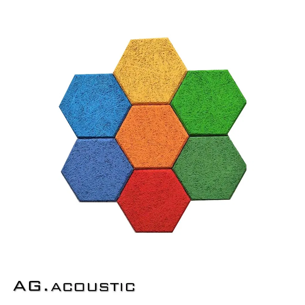 AG. Acoustic Thickness 20mm Wood Wool Acoustic Wall Ceiling Sound Absorption Panel for Studio