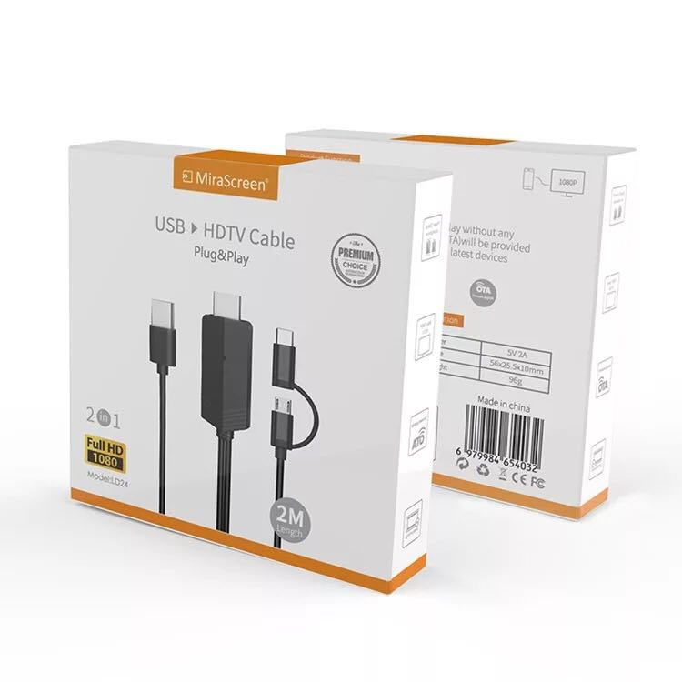 1080 HD Type -C Micro Cable to HDMI Convert Support Google Hone & Chrome