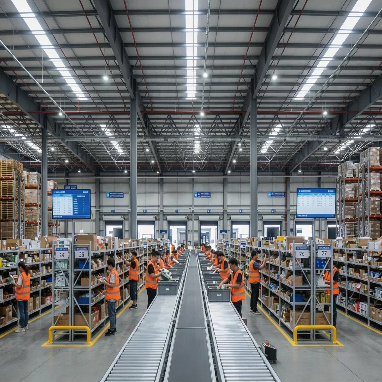 Clear Span Steel Building for Logistics in Middle East Region