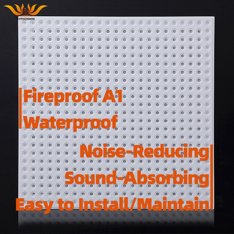 Gfrg Decorative Commercial Gypsum Ceiling Compliant Ceiling Tiles