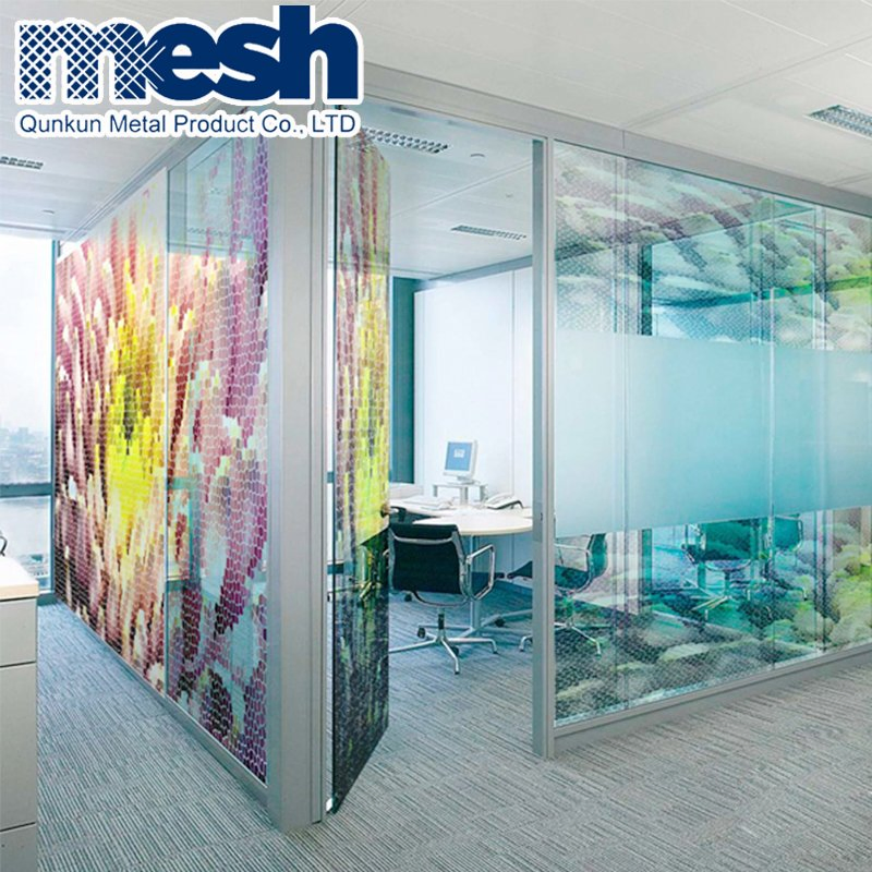 Glass Laminated Stainless Steel Metal Mesh