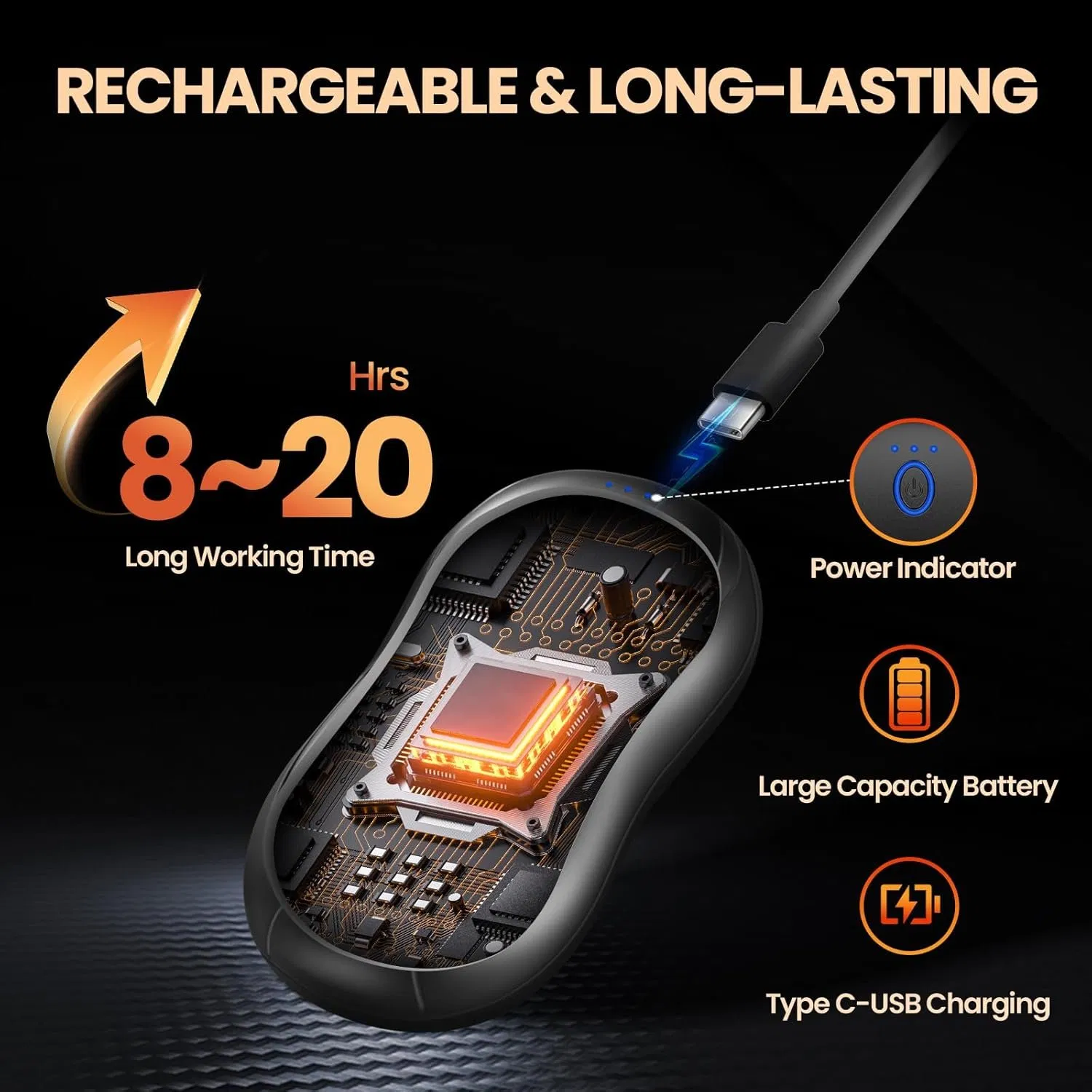 Portable Charger Handwarmers Winter Collection Gadget Promotional Gift