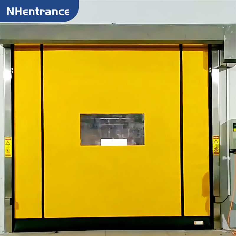 Industrial Self-Repairing High Speed Door with Automatic Zipper System and Safety Sensors