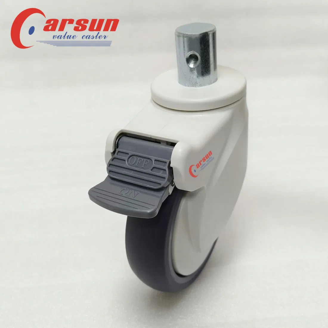 Carsun 5inch Medical Caster Wheel with Shell Silent Hospital Bed Caster Wheels with Brakes