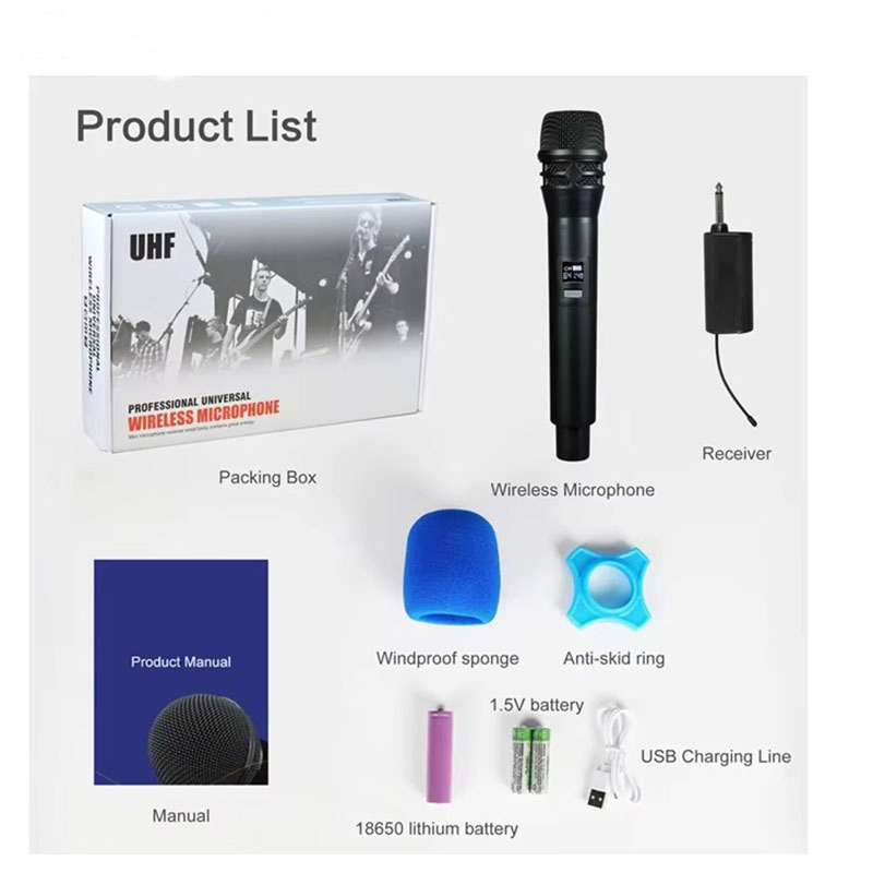 Портативная беспроводная микрофонная система W-8II